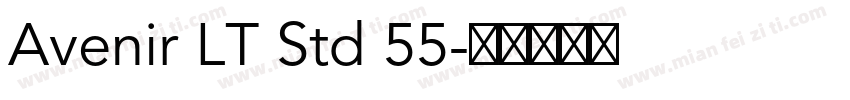 Avenir LT Std 55字体转换